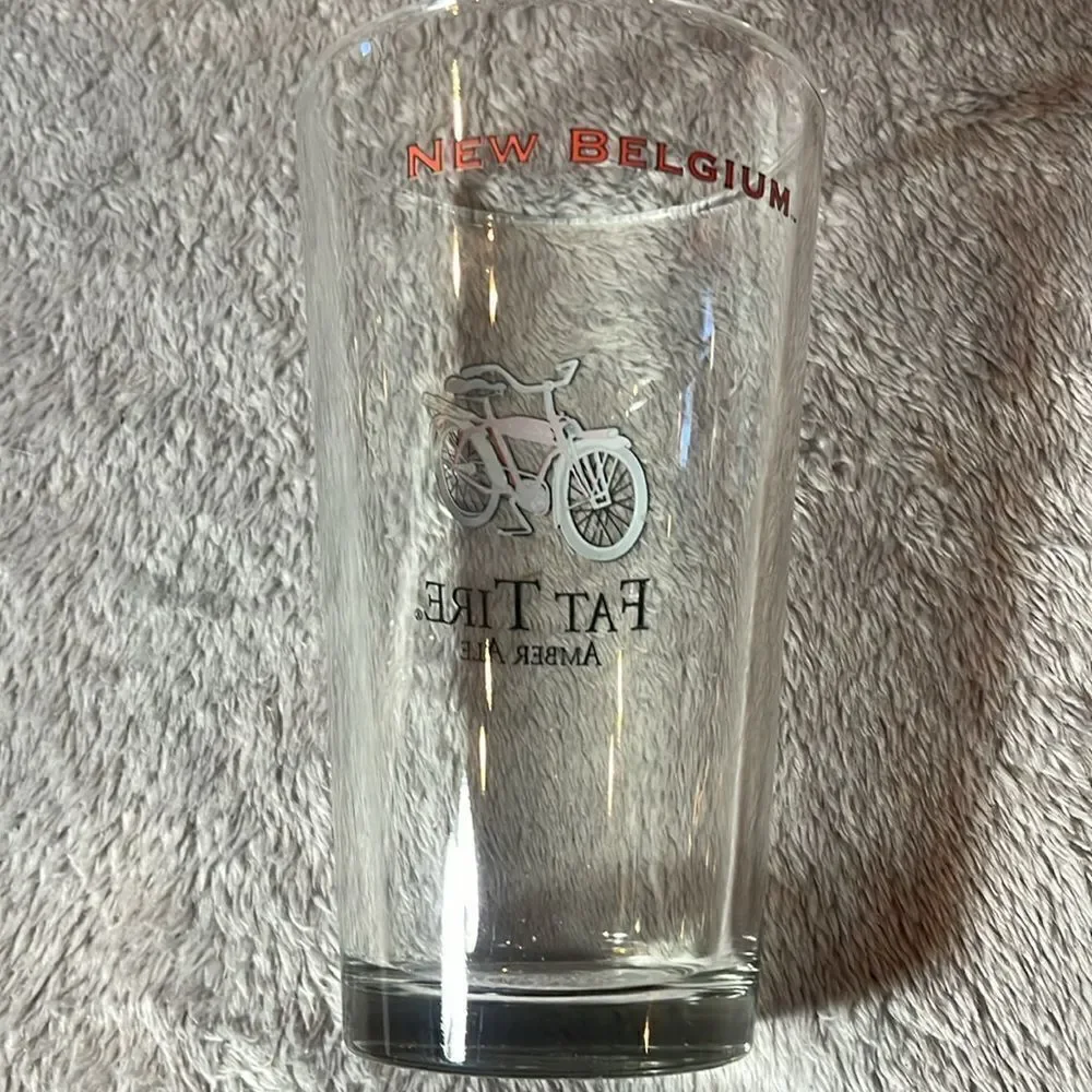 Fat tire beer glass
